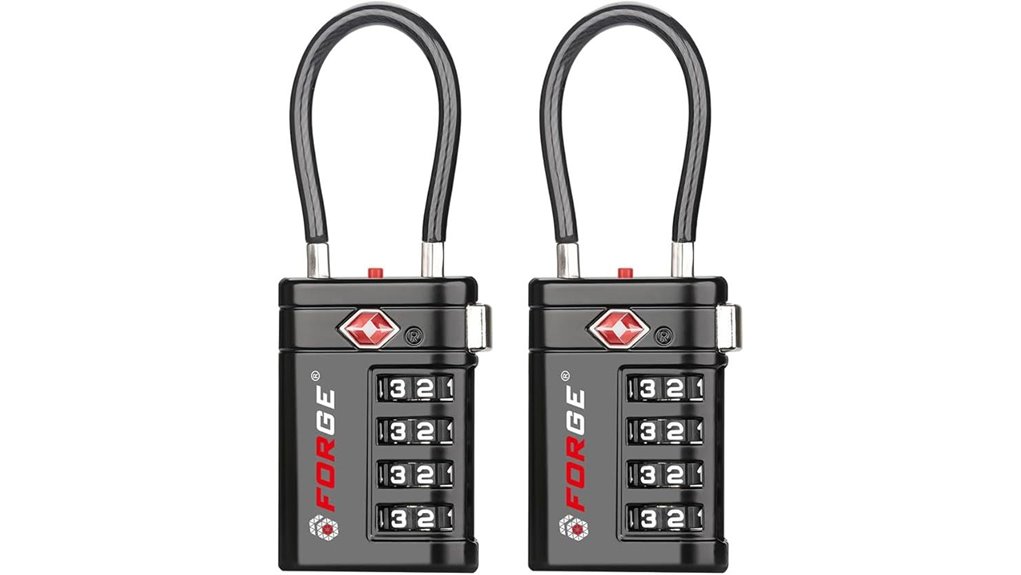 black tsa 4 digit locks