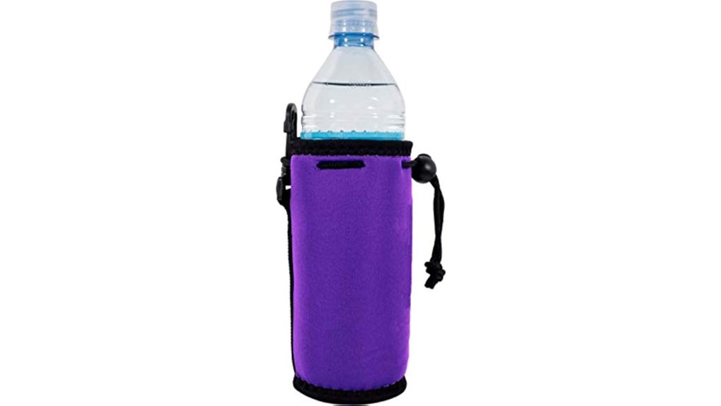 blank purple neoprene bottle