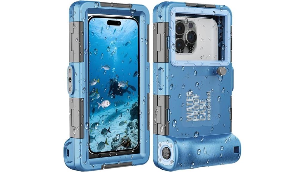 blue 50ft multi device case