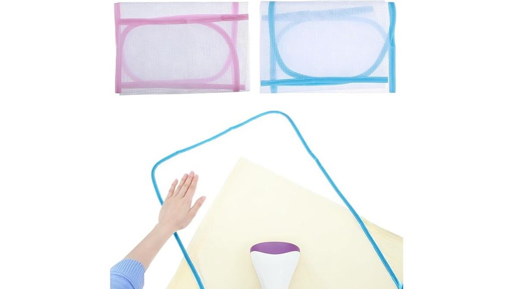 blue pink heat resistant mesh pad