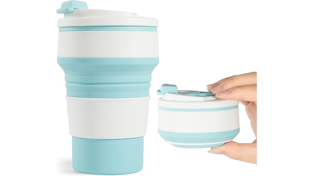 blue silicone 12oz mug