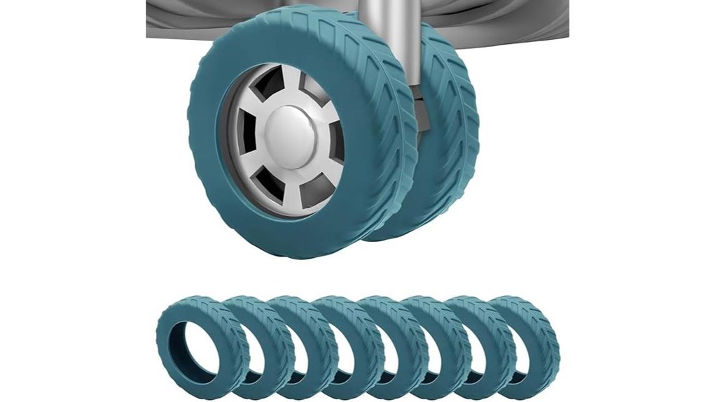 blue silicone wheel covers