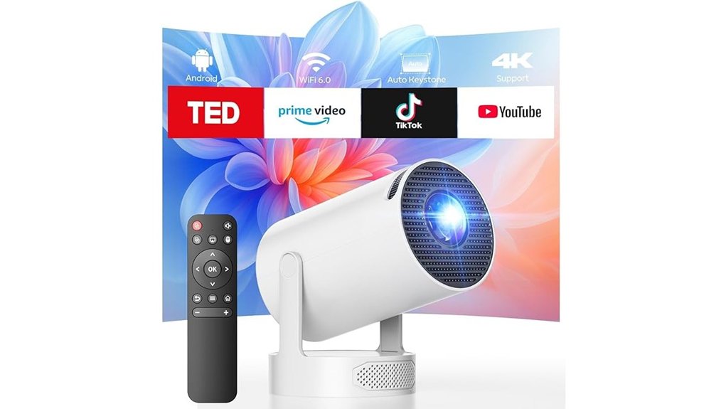 bluetooth portable 4k projector