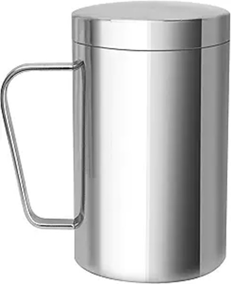 bpa free stainlesssteel double mug