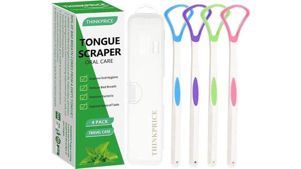 bpa free tongue scraper 4 pack
