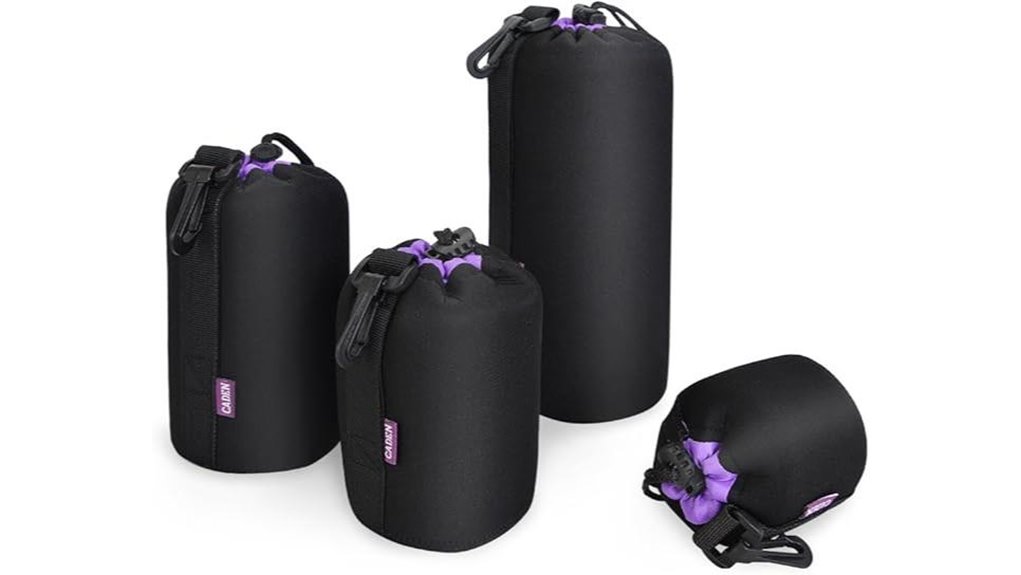 caden 4 lens pouch set