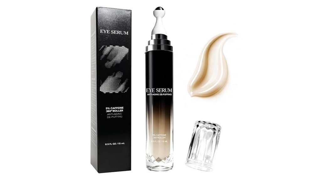 caffeine retinol eye roller