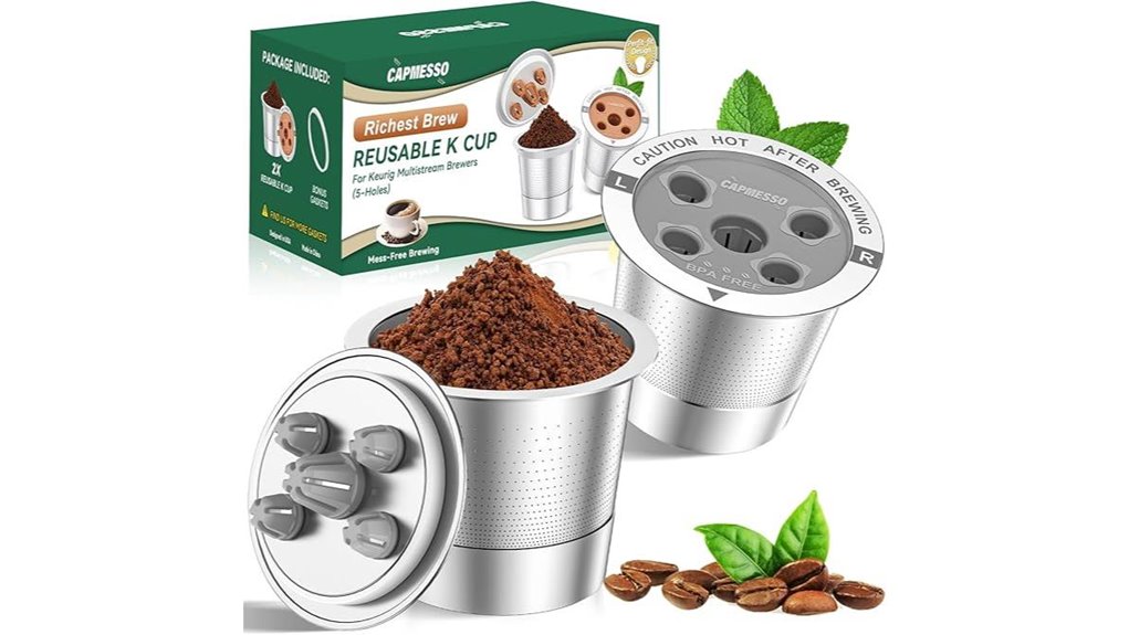 capmesso reusable metal k cups