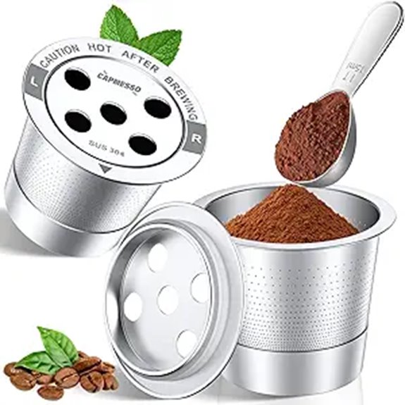 capmesso stainless steel k cups
