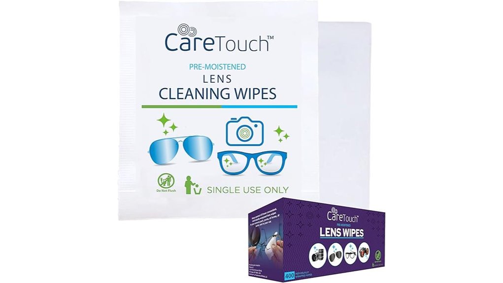 care touch lens wipes
