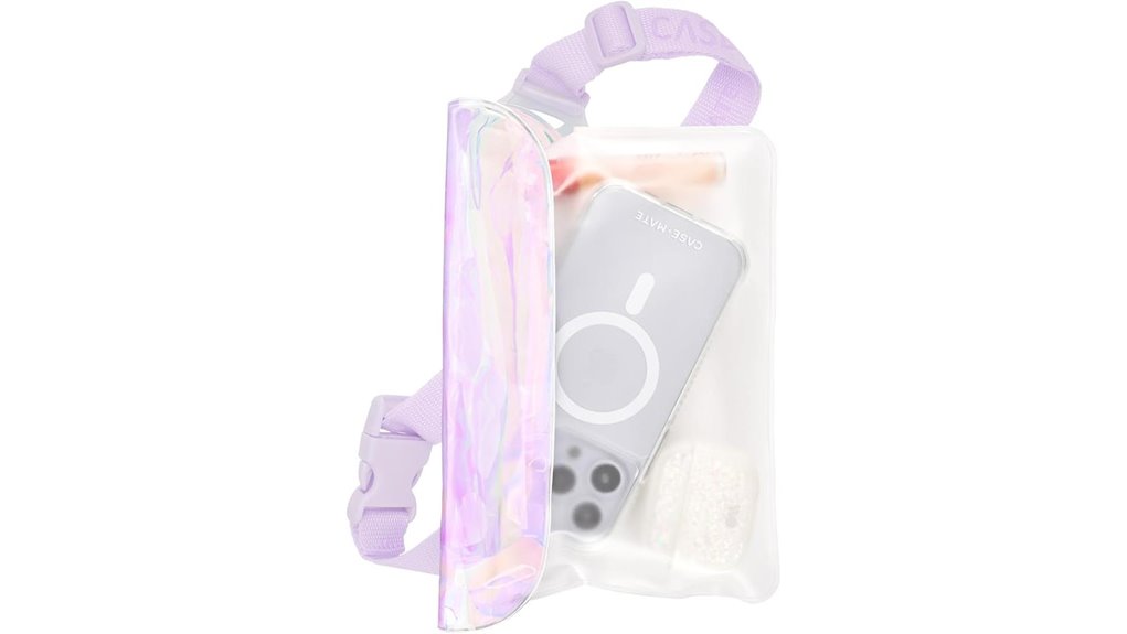 case mate waterproof iridescent pouch