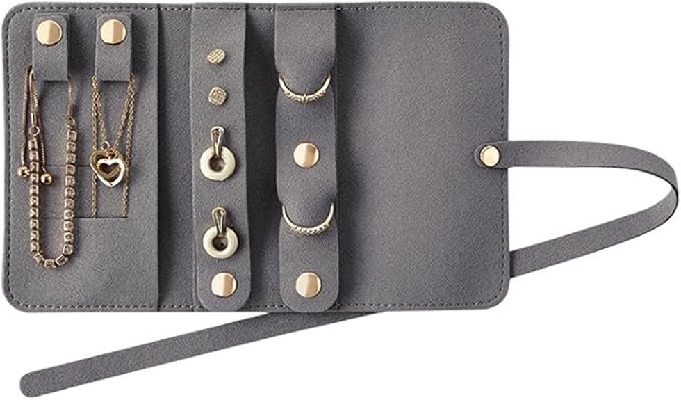 casegrace velvet jewelry roll