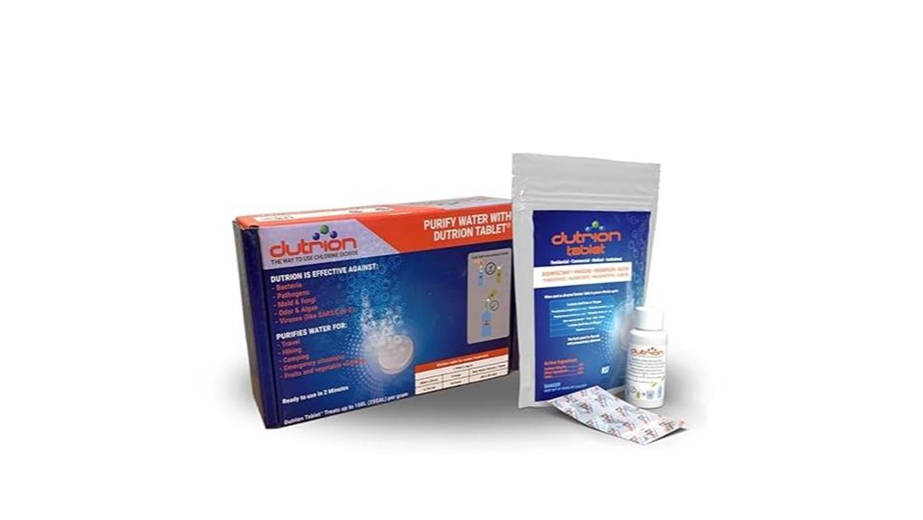 chlorine dioxide purification tablets