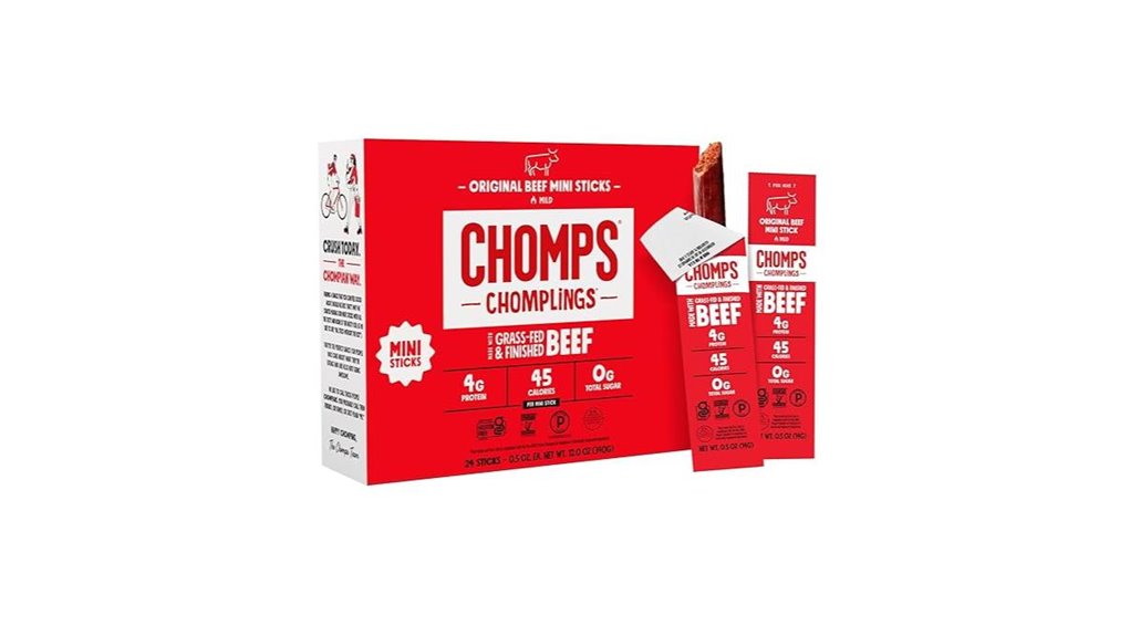 chomps 24 pack grass fed jerky