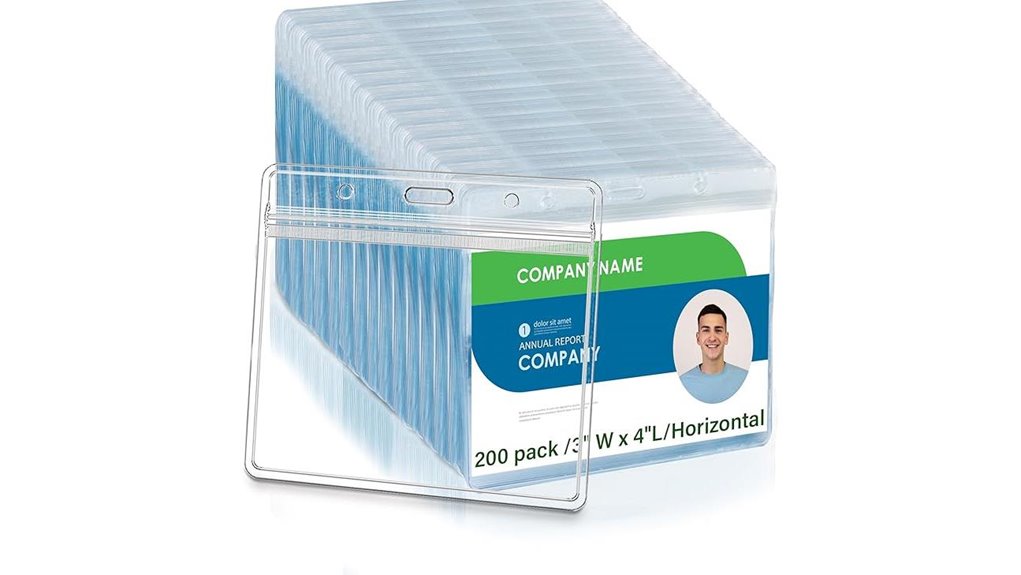 clear 4x3 horizontal holder