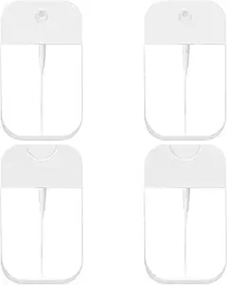 clear 50ml refillable bottles