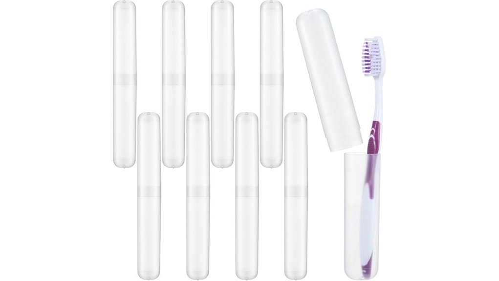 clear 8 piece travel holder