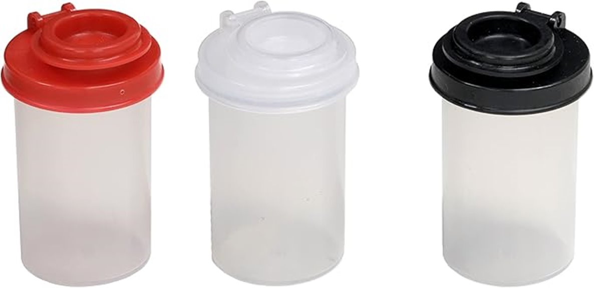 clear moisture proof salt pepper