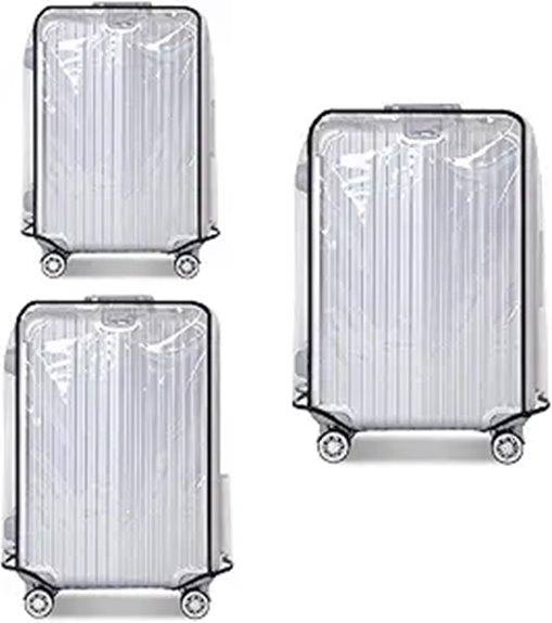 clear pvc suitcase cover