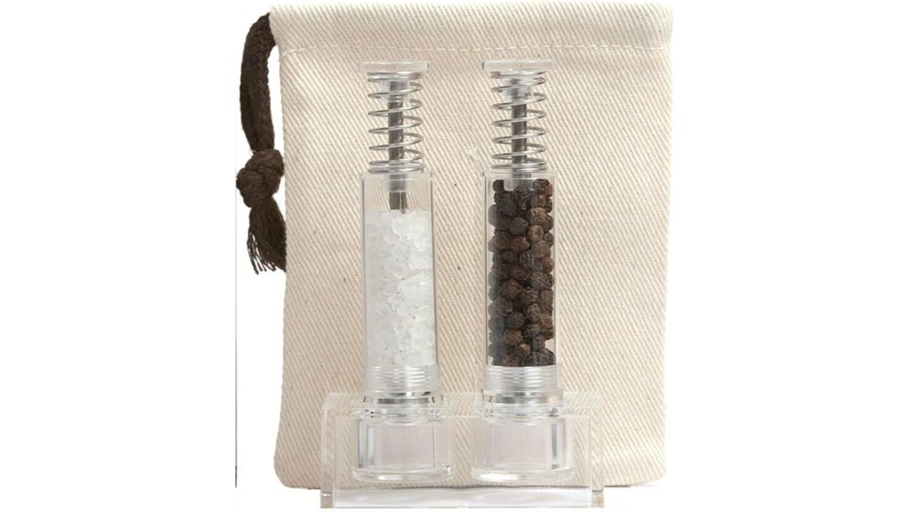 clear travel seasoning set