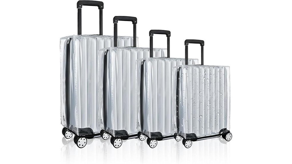 clear waterproof luggage covers
