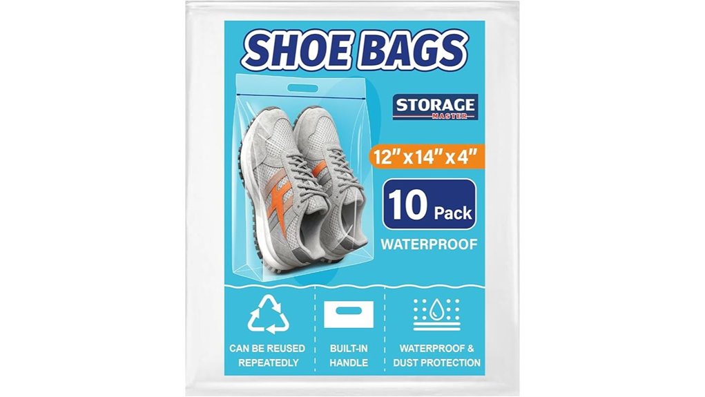 clear waterproof shoe pack