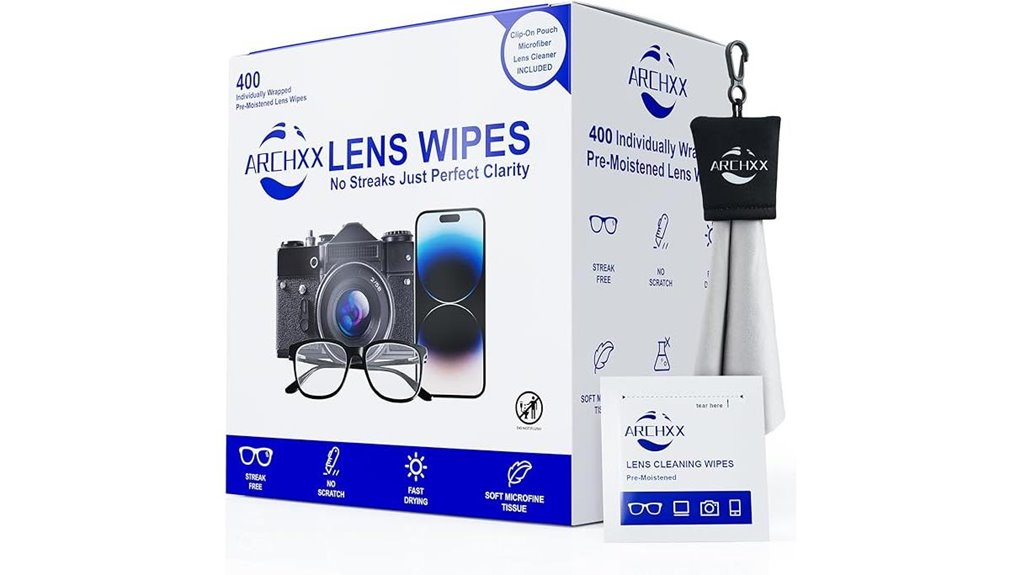 clip on 400 lens wipes