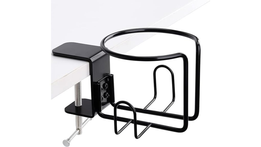 clip on anti spill desk holder