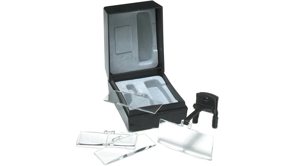 clip on flip up hand free magnifier
