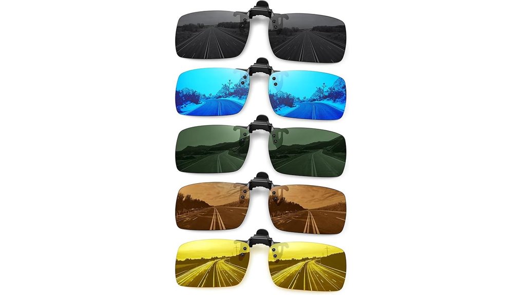 clip on polarized sports sunglasses