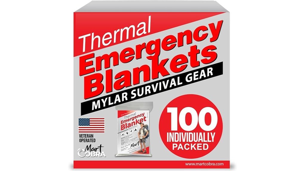 cobra 100 pack reflective blankets