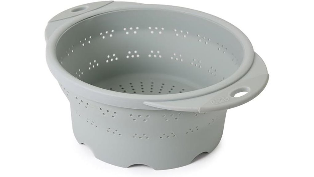 collapsible 10 inch silicone colander
