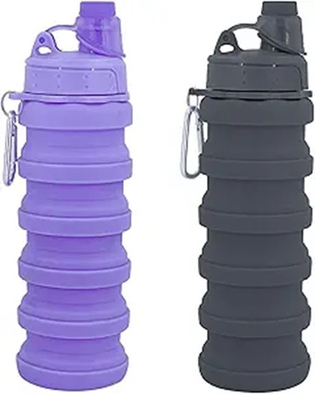 collapsible 500ml mountaineering bottle