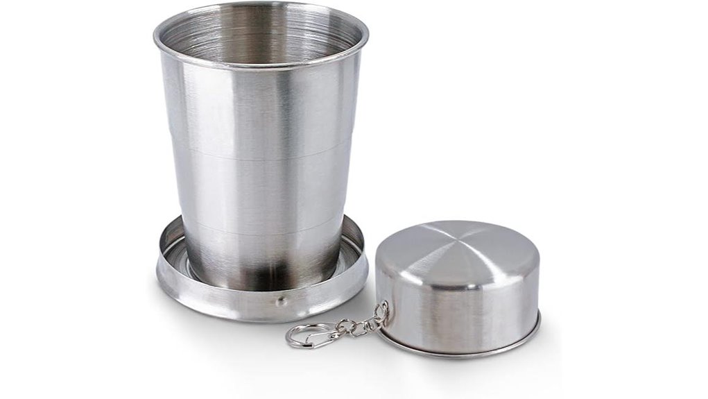 collapsible 5oz stainless cup
