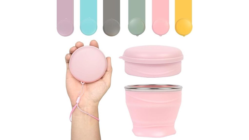 collapsible 6oz silicone cup