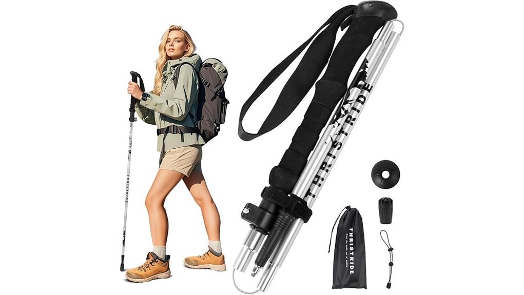 collapsible aluminum adjustable pole