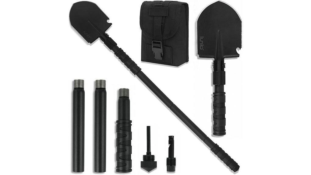collapsible camping shovel multi tool