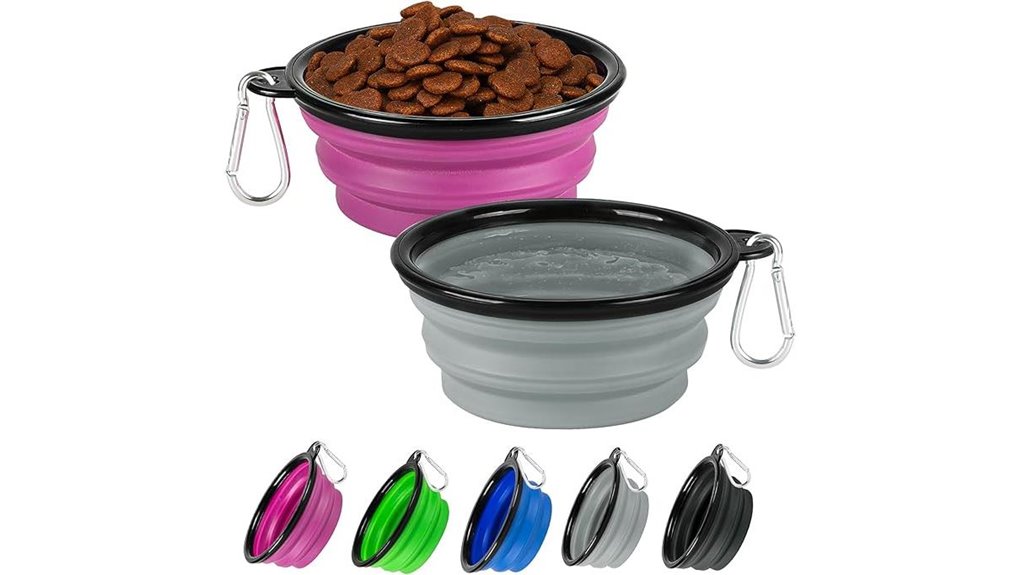 collapsible dog bowls pack