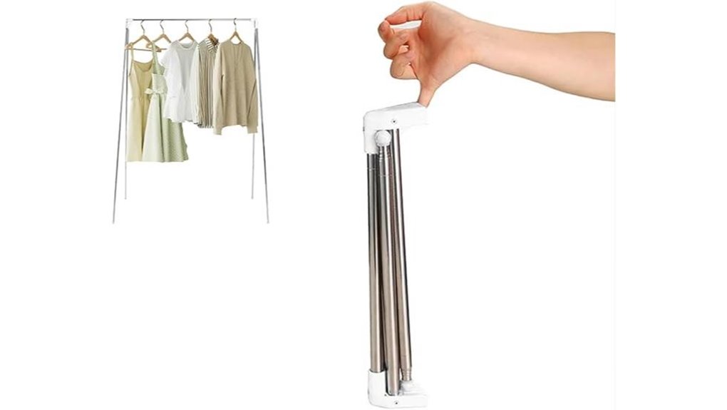 collapsible portable travel rack