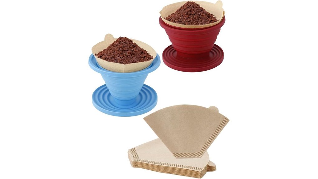 collapsible silicone coffee dripper