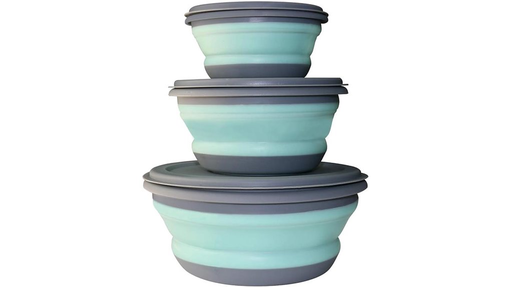 collapsible silicone food bowls