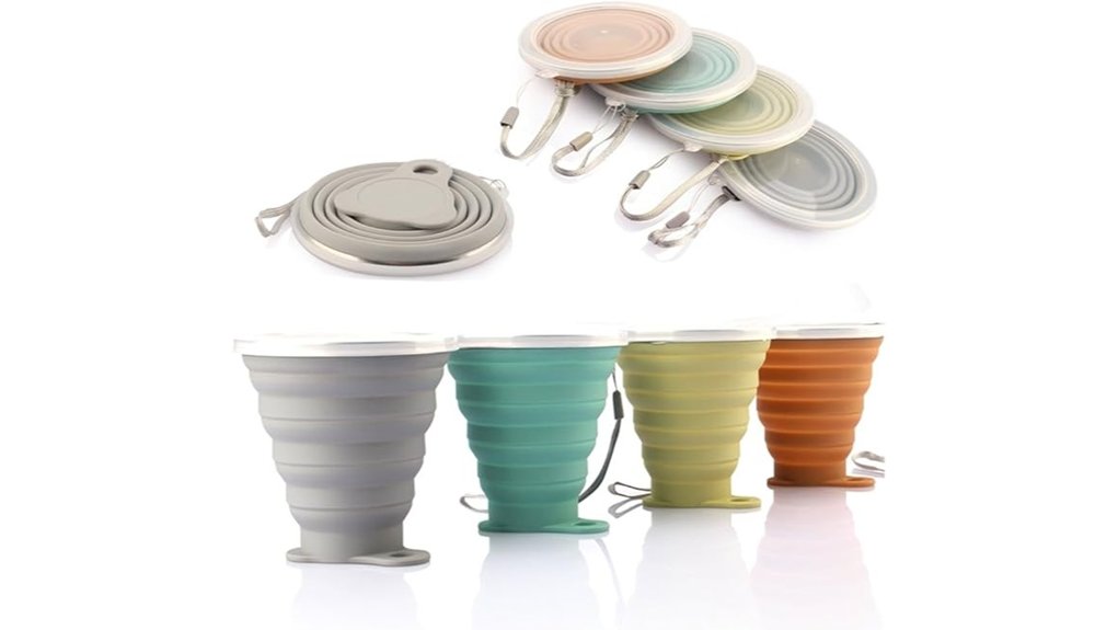 collapsible silicone travel cup
