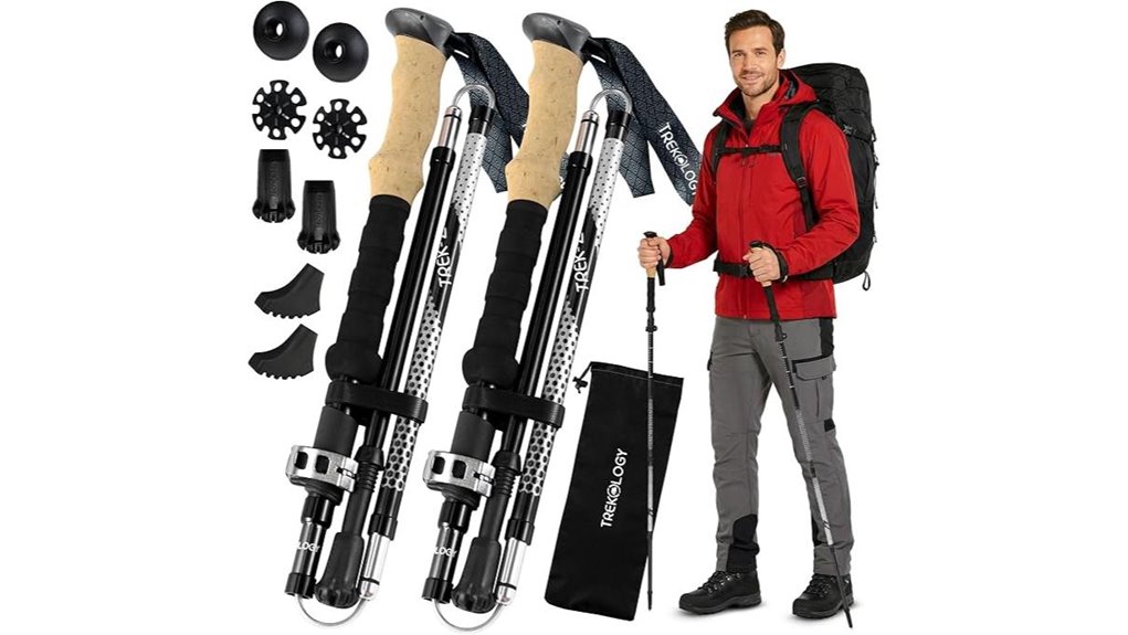 collapsible trekology hiking poles