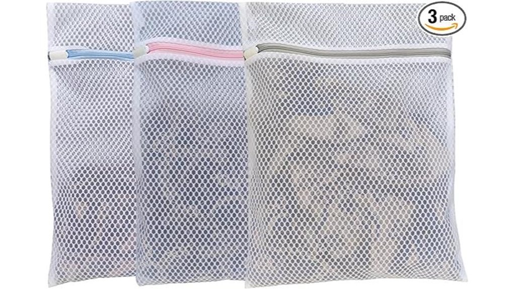 color coded three pack mesh bags