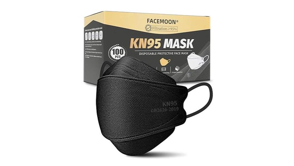comfortable kn95 100 pack mask