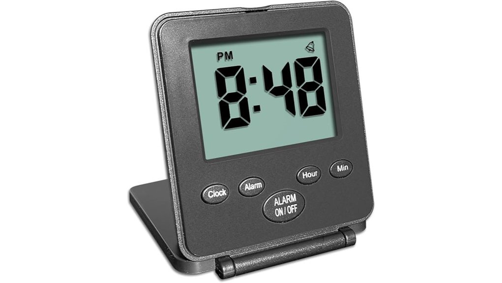 compact loud travel clock