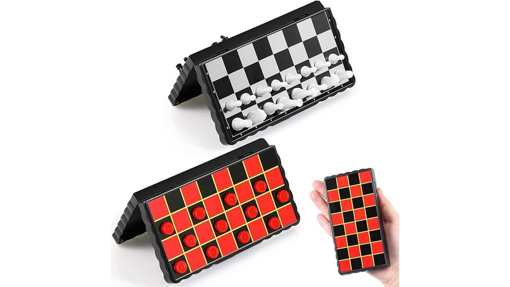 compact magnetic travel chessboard