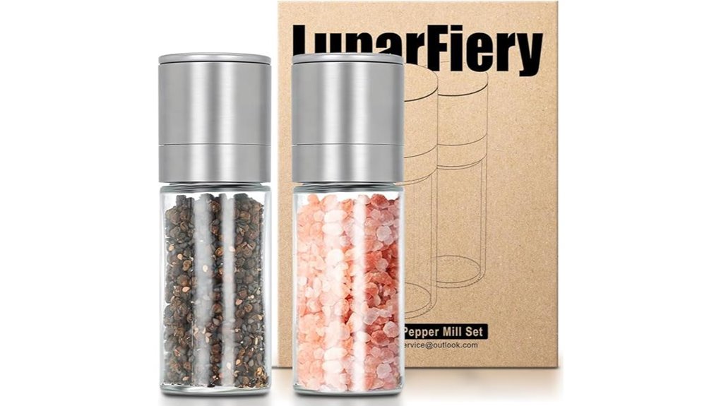 compact mobile salt pepper set