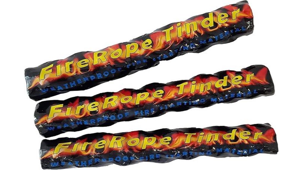 compact weatherproof firestarter rope