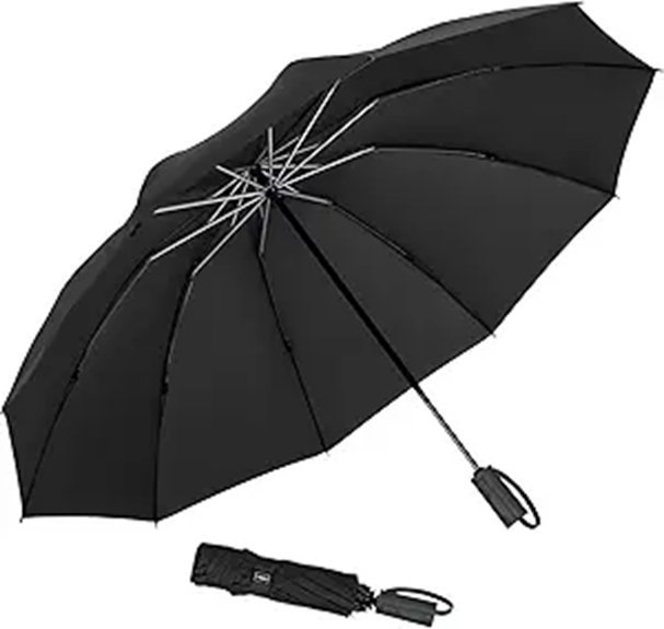 compact windproof travel umbrella